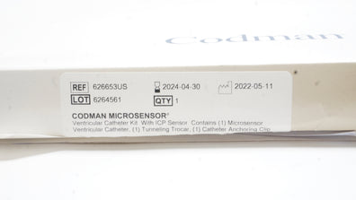 Integra 626653US Codman Microsensor Ventricular Cath. Kit W/ICP Sensor (x)